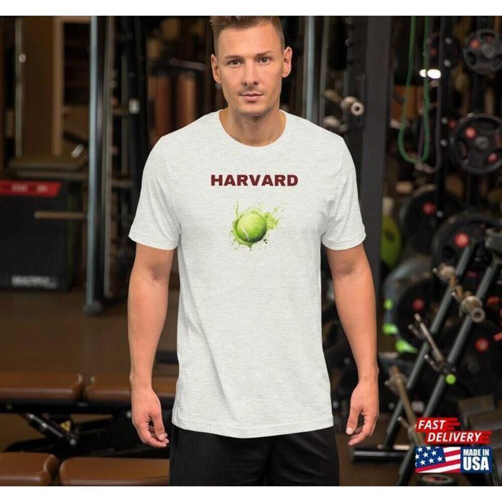 Harvard Tennis Unisex T Shirt College Premium Cotton Classic